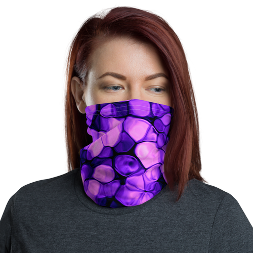 Default Title Violet Crystalize Neck Gaiter Masks by Design Express