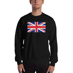 Black / S United Kingdom Flag "Solo" Sweatshirt by Design Express