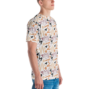 Soft Geometrical Pattern Men's T-shirt by Design Express