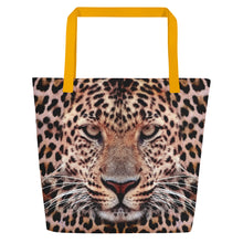 Leopard Face "All Over Animal" Beach Bag Totes by Design Express