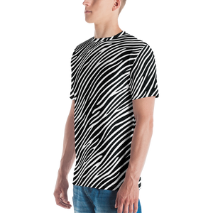 Zebra Print Men's T-shirt by Design Express