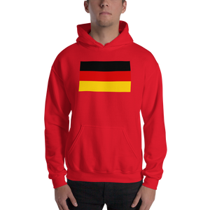 Red / S Germany Flag Hooded Sweatshirt by Design Express