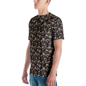 Skull Pattern Men's T-shirt by Design Express