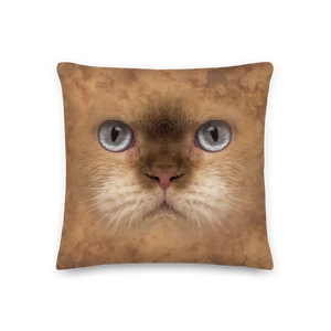 18×18 British Cat Premium Pillow by Design Express