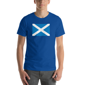 True Royal / S Scotland Flag "Solo" Short-Sleeve Unisex T-Shirt by Design Express