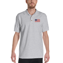 United States Flag "Solo" Embroidered Polo Shirt by Design Express