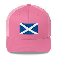 Pink Scotland Flag "Solo" Trucker Cap by Design Express