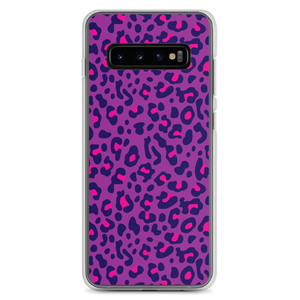 Samsung Galaxy S10+ Purple Leopard Print Samsung Case by Design Express