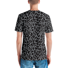 Grey Leopard Print Men's T-shirt by Design Express