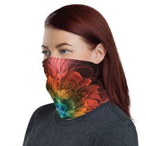 Abstract Flower 03 Neck Gaiter Masks by Design Express