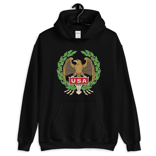 S USA Eagle Unisex Hoodie by Design Express