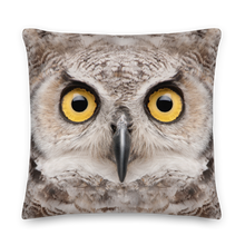 Great Horned Owl Square Premium Pillow by Design Express