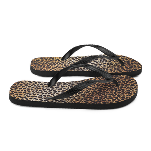 Leopard Brown Pattern Flip-Flops by Design Express