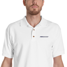 White / S Fish Key West Light Embroidered Polo Shirt by Design Express