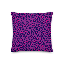 Purple Leopard Print Premium Pillow by Design Express