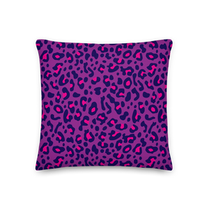 Purple Leopard Print Premium Pillow by Design Express