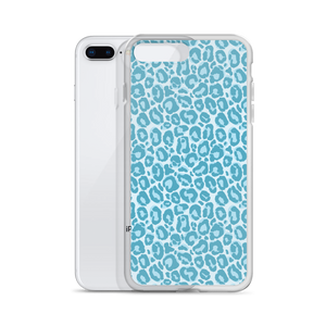 Teal Leopard Print iPhone Case by Design Express