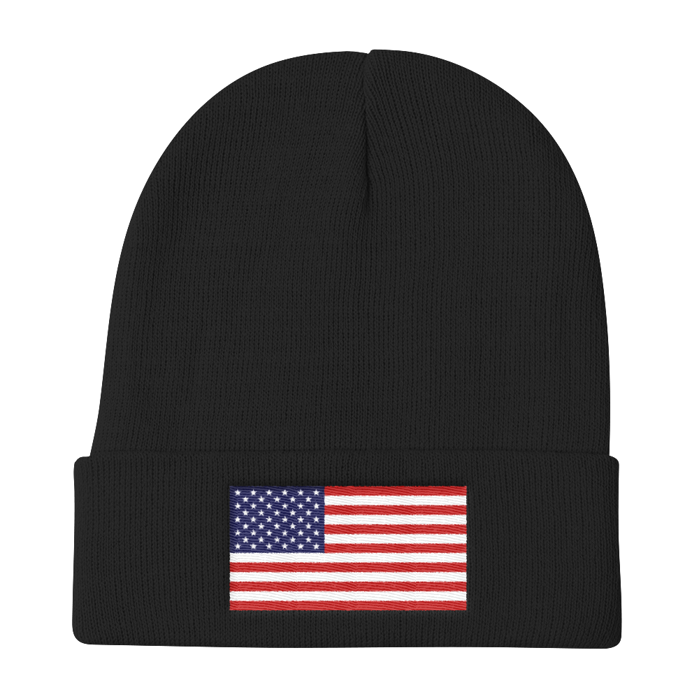 Black United States Flag 