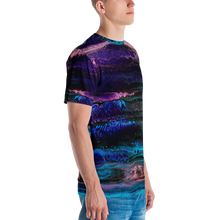 Purple Blue Abstract Men's T-shirt by Design Express