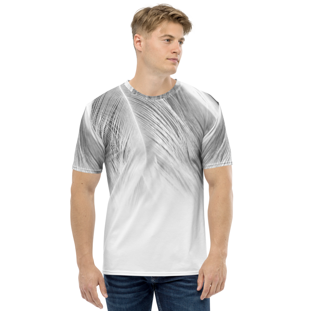 XS White Feathers Men's T-shirt by Design Express