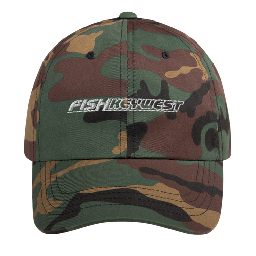 Green Camo Fish Key West Baseball Cap Baseball Caps by Design Express