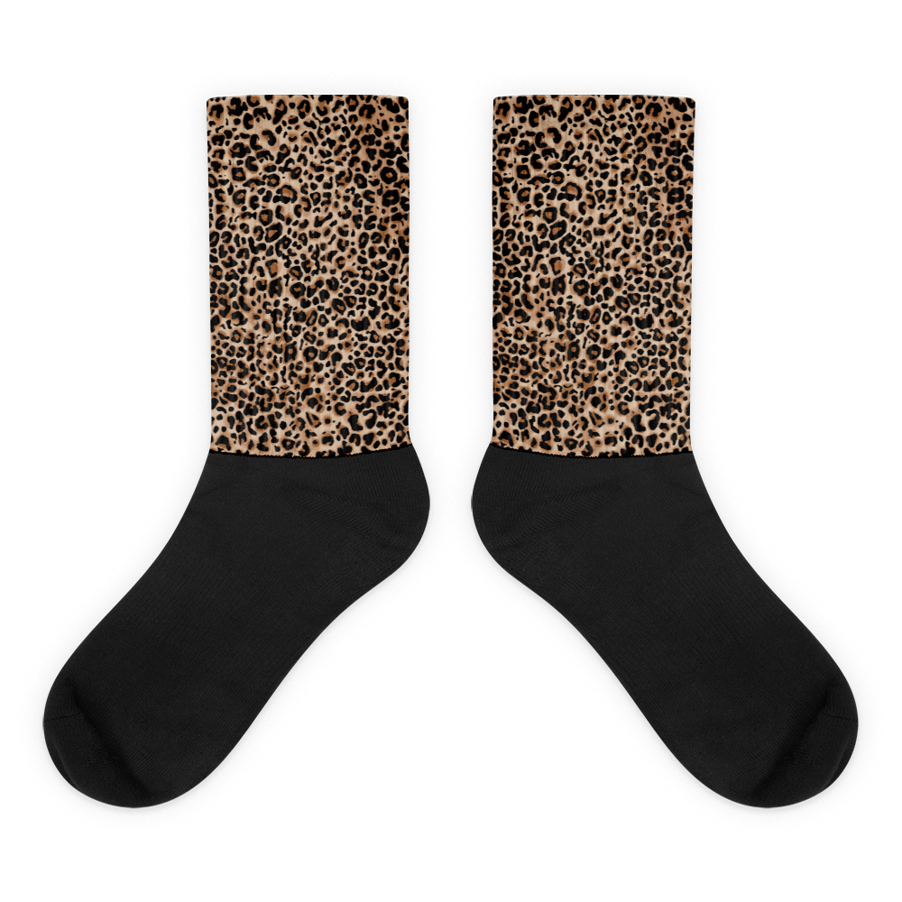 M Golden Leopard Socks by Design Express