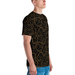 Golden Chains Men's T-shirt by Design Express