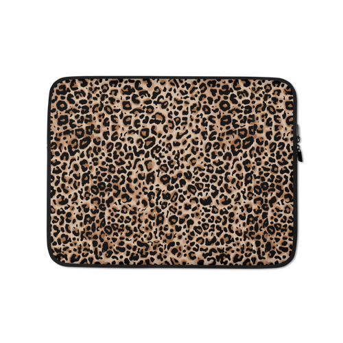 13 in Golden Leopard Laptop Sleeve by Design Express