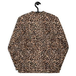 Golden Leopard Unisex Bomber Jacket by Design Express