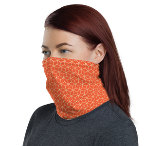 Orange Diamond Neck Gaiter Masks by Design Express