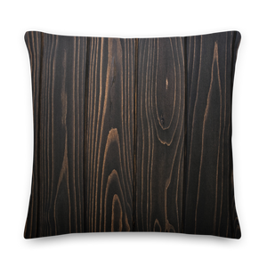 Black Wood Square Premium Pillow by Design Express