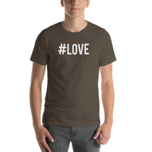 Army / S Hashtag #LOVE Short-Sleeve Unisex T-Shirt by Design Express