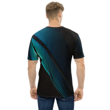 Blue Black Feathers Men's T-shirt by Design Express