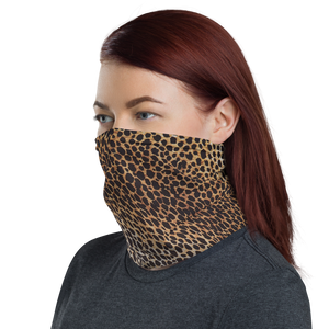 Leopard Brown Pattern Neck Gaiter Masks by Design Express