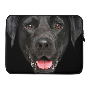 15 in Black Labrador Dog Laptop Sleeve by Design Express