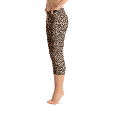 Golden Leopard Capri Leggings by Design Express