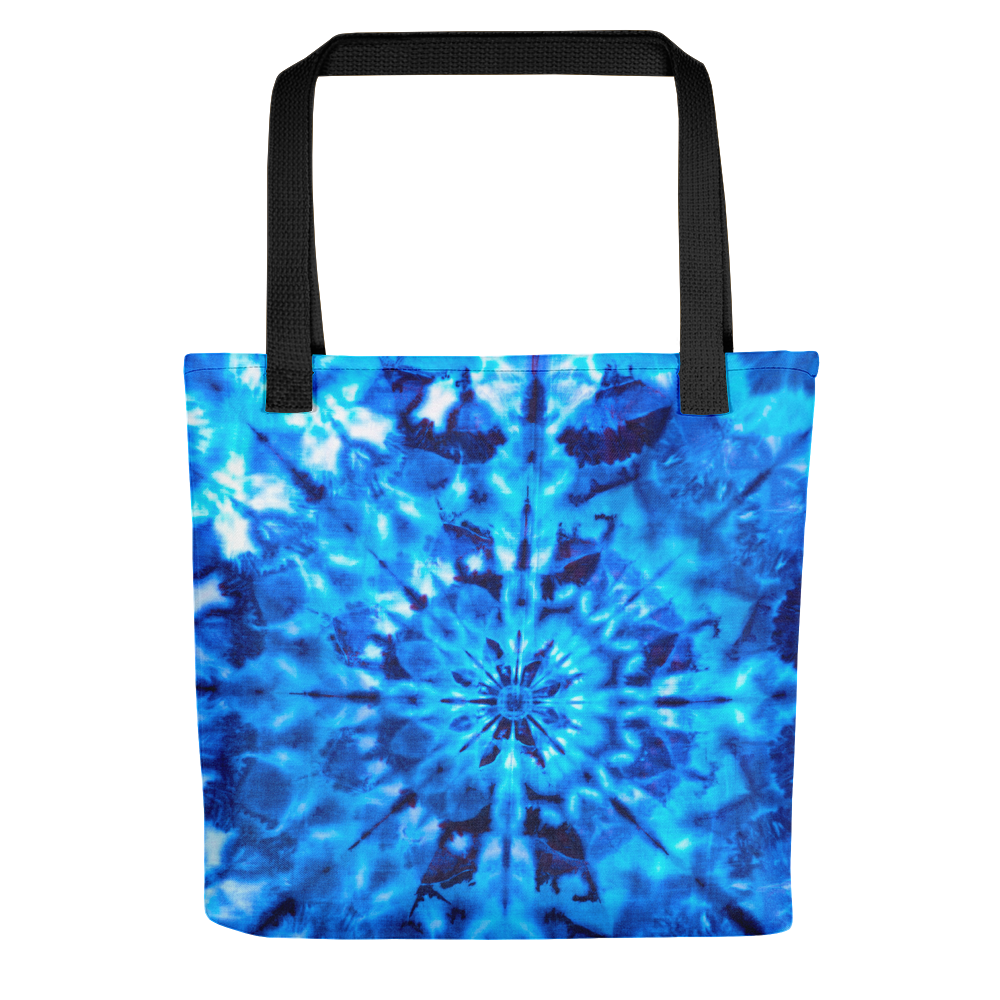 Default Title Psychedelic Blue Mandala Tote Bag by Design Express