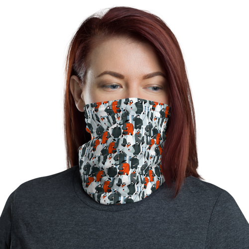 Default Title Mask Society Illustration Neck Gaiter by Design Express