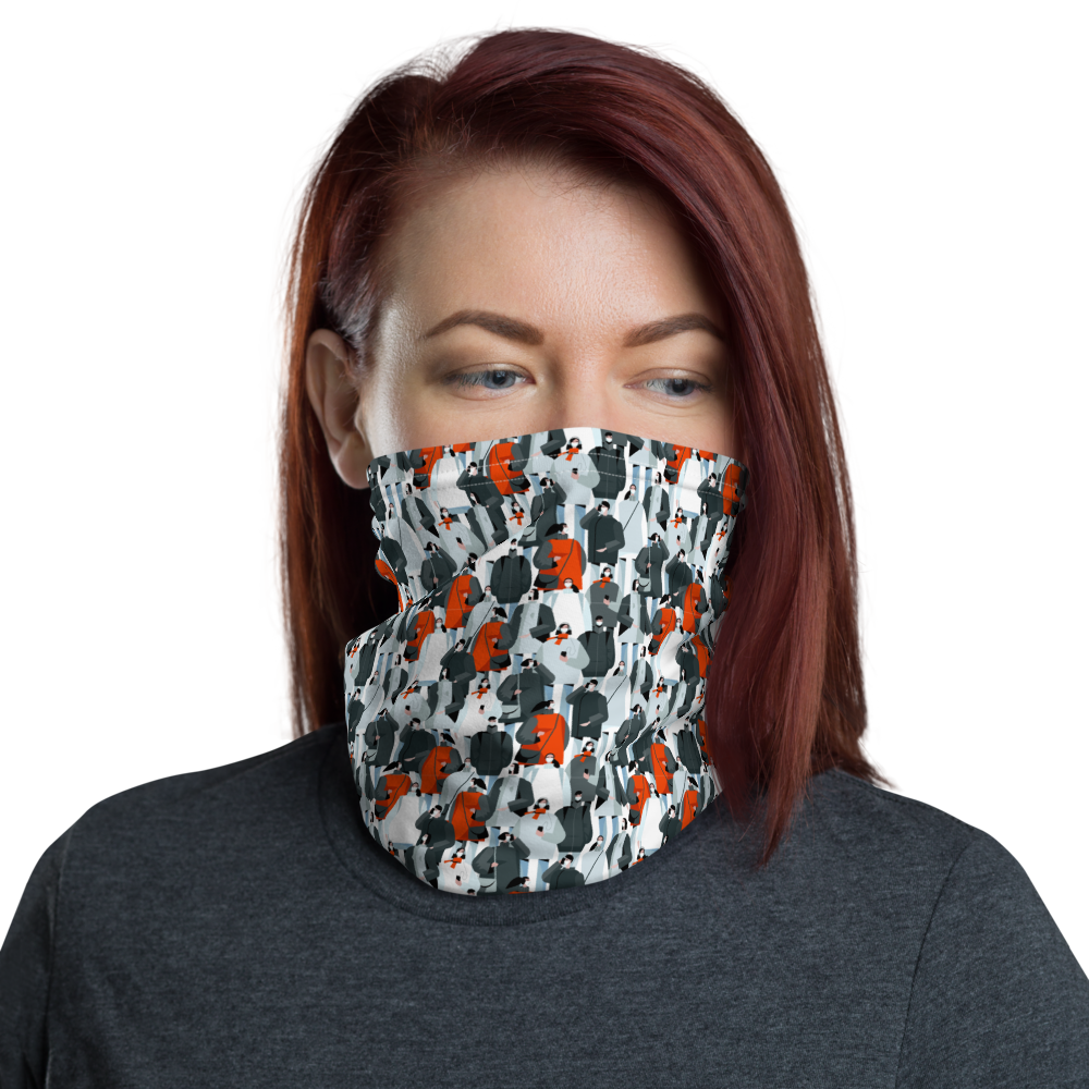 Default Title Mask Society Illustration Neck Gaiter by Design Express