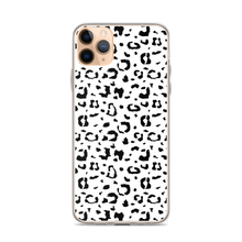 iPhone 11 Pro Max Black & White Leopard Print iPhone Case by Design Express