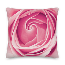 22×22 Pink Rose Premium Pillow by Design Express