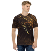 XS Gold Swirl Men's T-shirt by Design Express