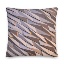 Abstract Metal Square Premium Pillow by Design Express