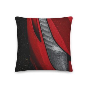 18×18 Red Automotive Square Premium Pillow by Design Express