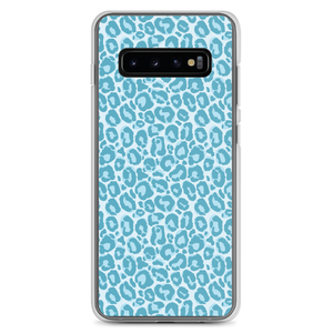 Samsung Galaxy S10+ Teal Leopard Print Samsung Case by Design Express