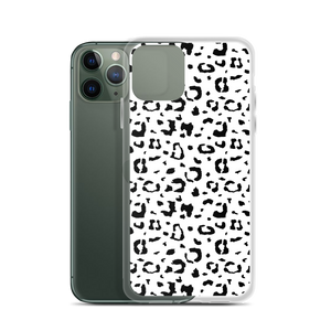 Black & White Leopard Print iPhone Case by Design Express