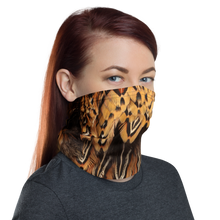 Brown Pheasant Feathers Neck Gaiter Masks by Design Express