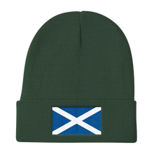 Dark green Scotland Flag "Solo" Knit Beanie by Design Express