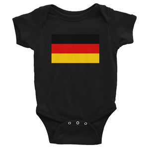 Black / 6M Germany Flag Infant Bodysuit by Design Express