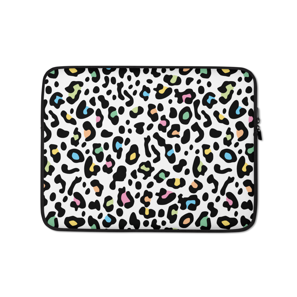 13 in Color Leopard Print Laptop Sleeve by Design Express